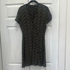 Madewell Floral Black Dress